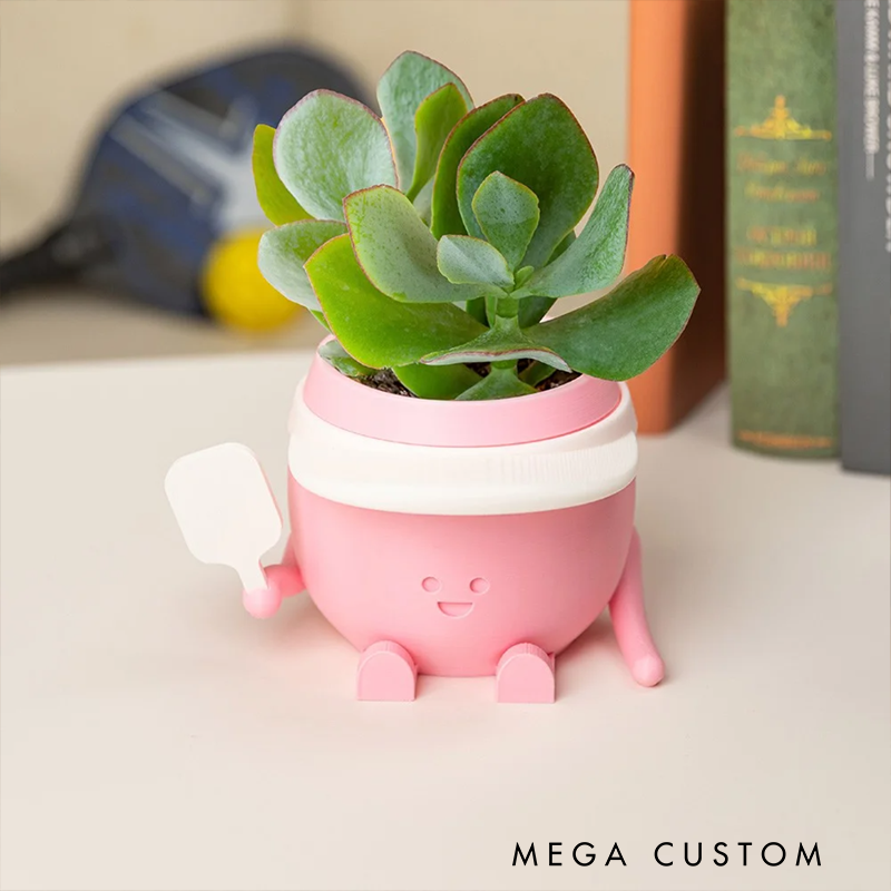 Personalized Pickleball Planter Adds a Playful Touch to Your Decor