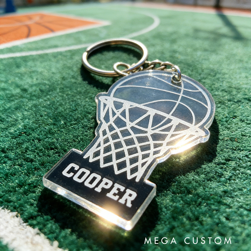 Personalized Basketball Keychain Showcases Your Love for the Game
