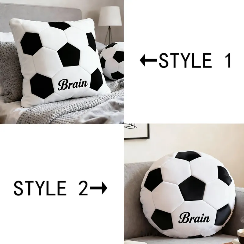 Personalized Soccer Ball Pillow with Custom Name for Kids and Sports Enthusiasts