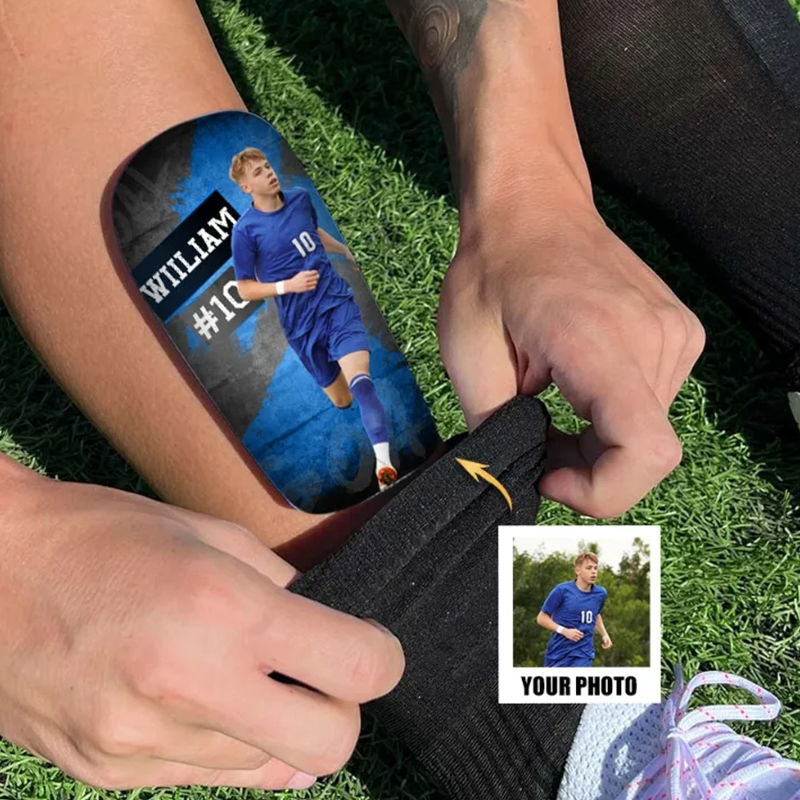 Personalized Soccer Shin Guards Showcase Your Photo and Name in Style