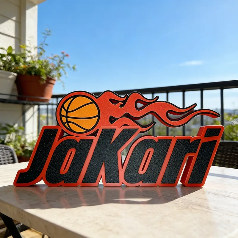 Personalized Basketball Name Plaque with Custom Design Perfect for Showcasing Your Passion