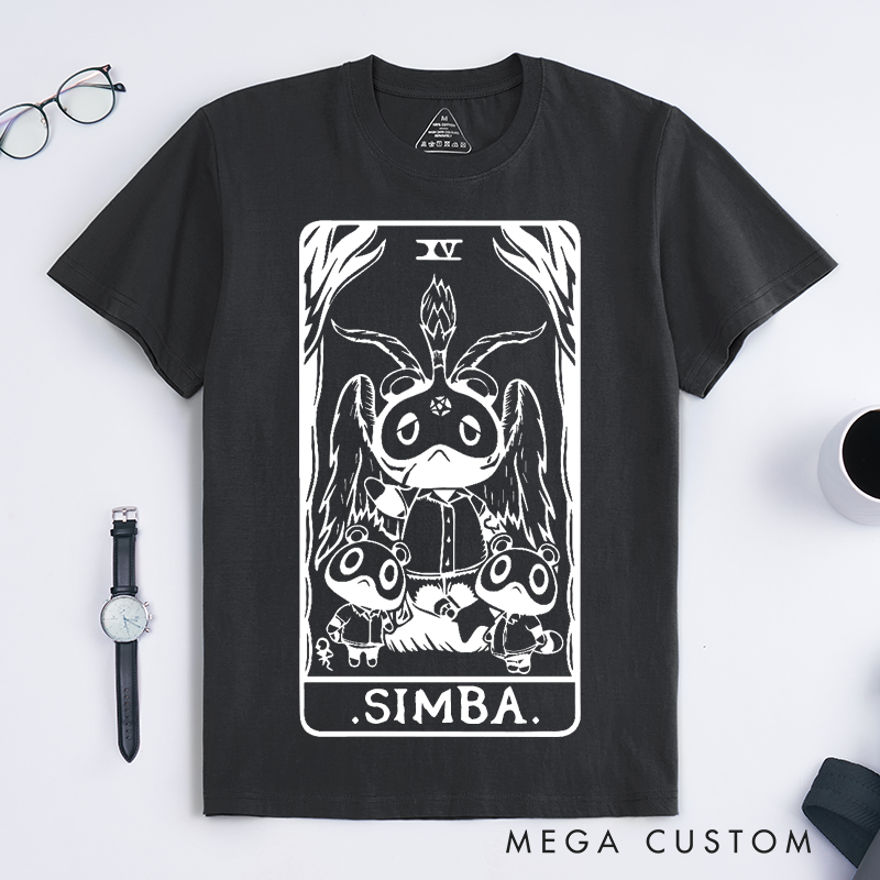 Personalized Tarot Lovers Classic T-Shirts The Devil T-Shirt Tarot Collection Gift Clothing