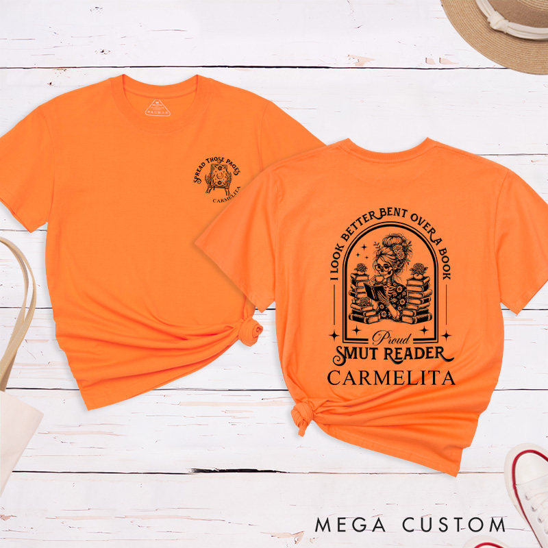 Personalized I Look Better Bent Over a Book Classic T-Shirts Proud Smut Reader Shirt Dark Academia Bookish Shirt Gift for Book Lover Gift