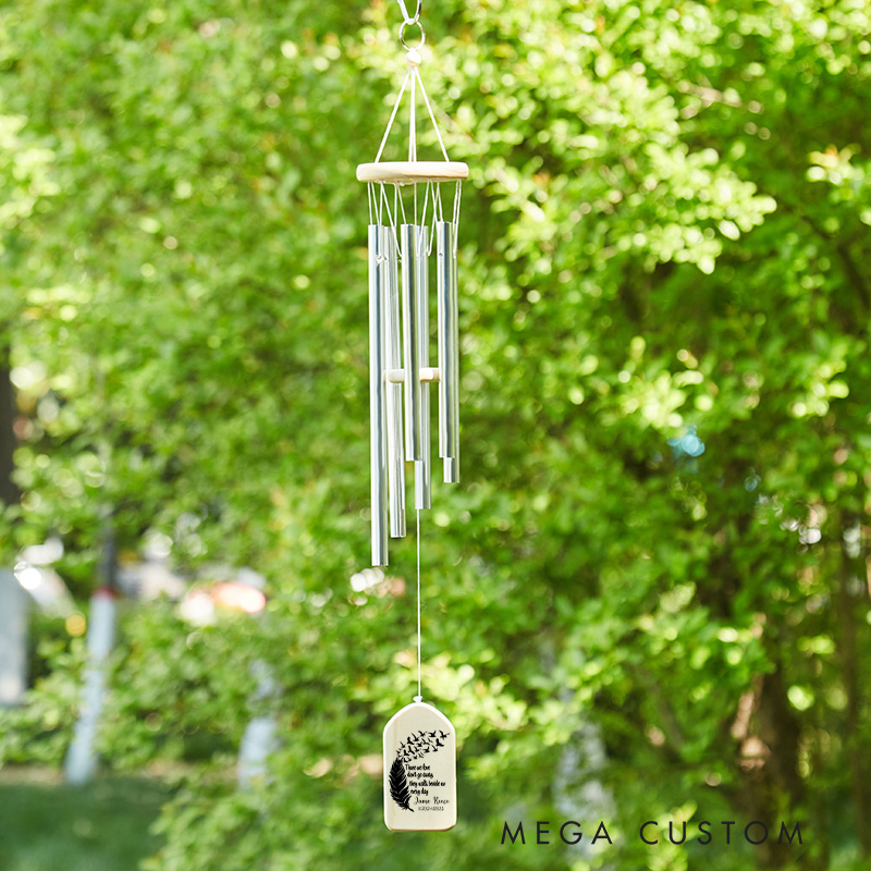 Personalized Memorial Wind Chime In Memory Sympathy Gift Custom  Loss Tribute Keepsake for Loved Ones Thoughtful Bereavement Present