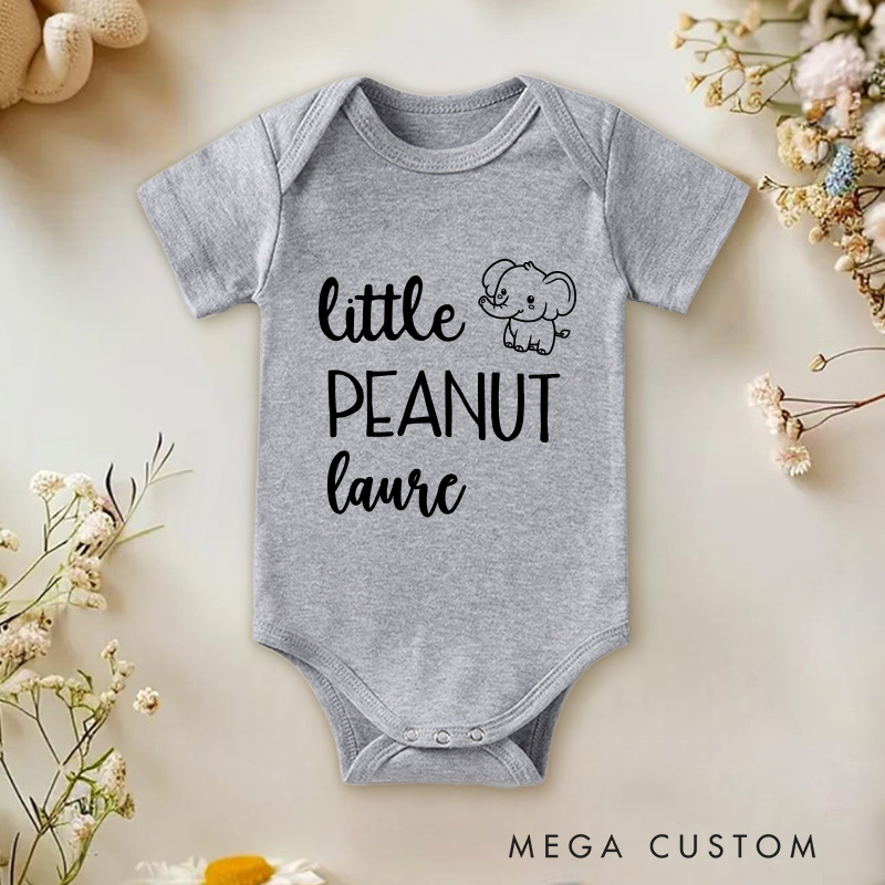 Personalized Little Peanut Baby Onesie Baby Shower Gift Unisex Newborn Baby Gift