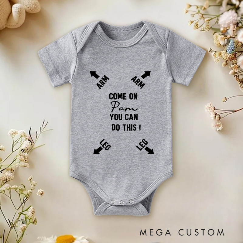 Personalized Funny Daddy You Can Do This Baby Onesie New Baby Gift Nursery Gift