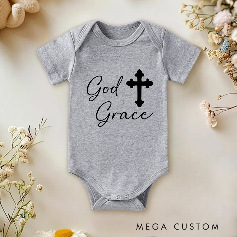 Personalized God Bless First Name Baby Onesie New Baby Girl Boy Gift Nursery Gift