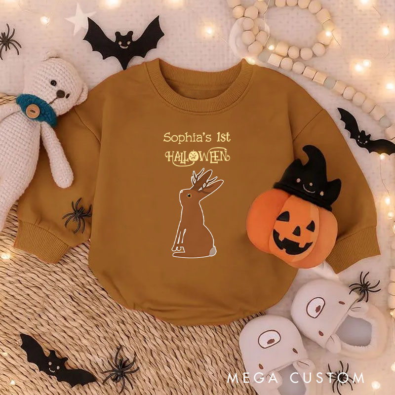 Personalized Halloween Trick or Treat Custom Baby Bodysuit