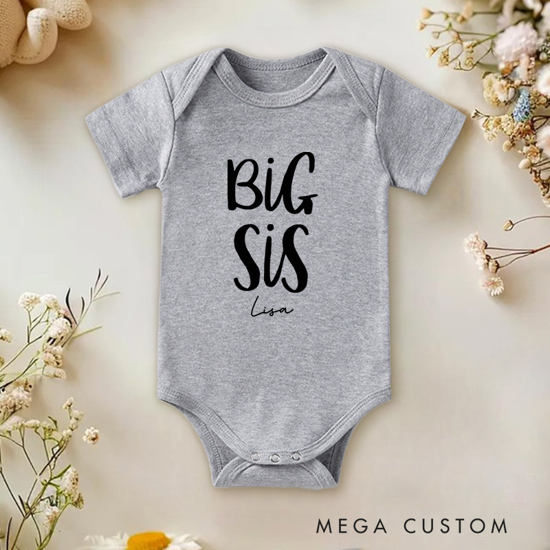 Personalized Lil Bro Cute and Fun Celebrating Little Brothers Baby Onesie