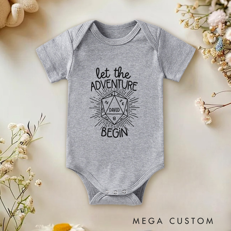 Personalized Let the Adventure Begin Fun and Unique Adventure Baby Onesie