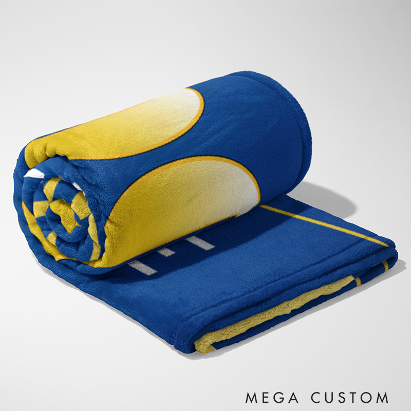 Personalized Football Blanket Custom Name and Number for Game Day Enthusiasts  