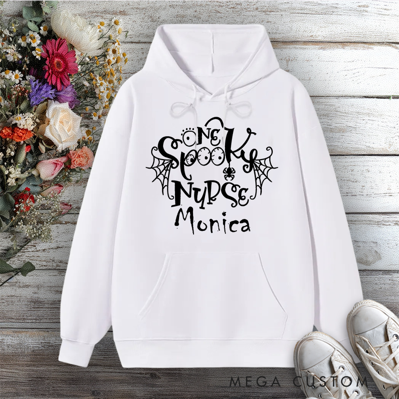 Personalized Hoodies for Nurse One Spooky Nurse Design Hoodies