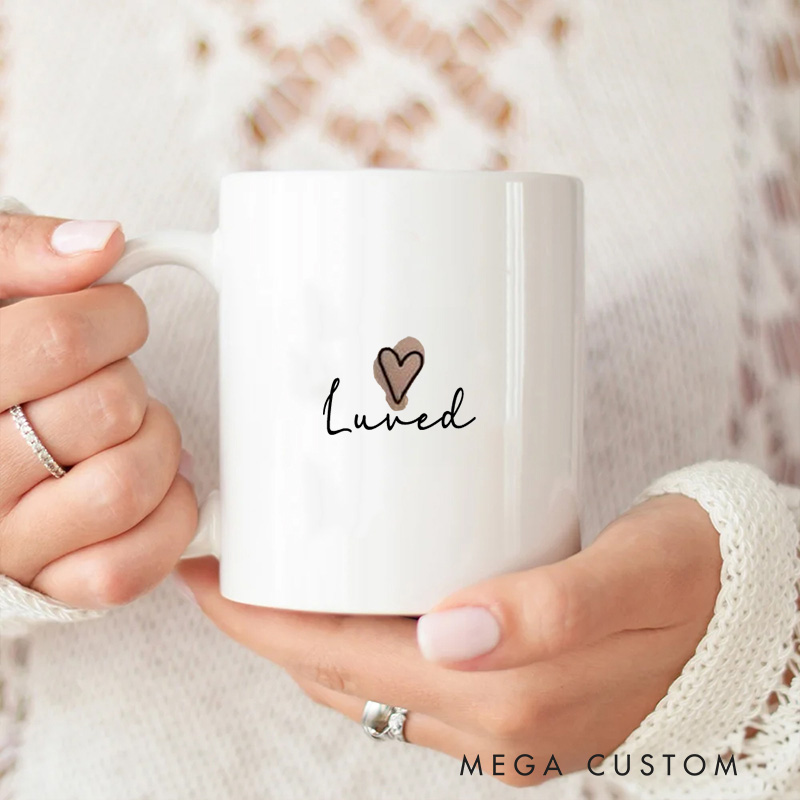 Personalized Daughter of the King Ceramic Mug with Custom Name Scripture Word Printed Mugs Christian Gifts Religious Gifts for Women and Girls