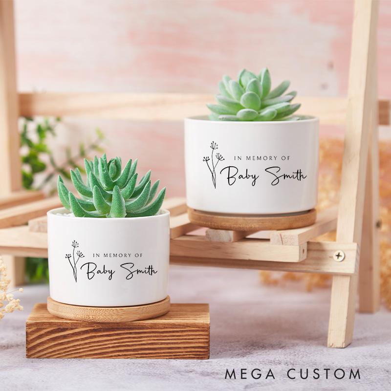 Personalized Memorial Planter for Baby Loss Remembrance Infant Loss Memorial Flower Pot Condolences Gift in Memory of Baby Loss Gift for Grieving
