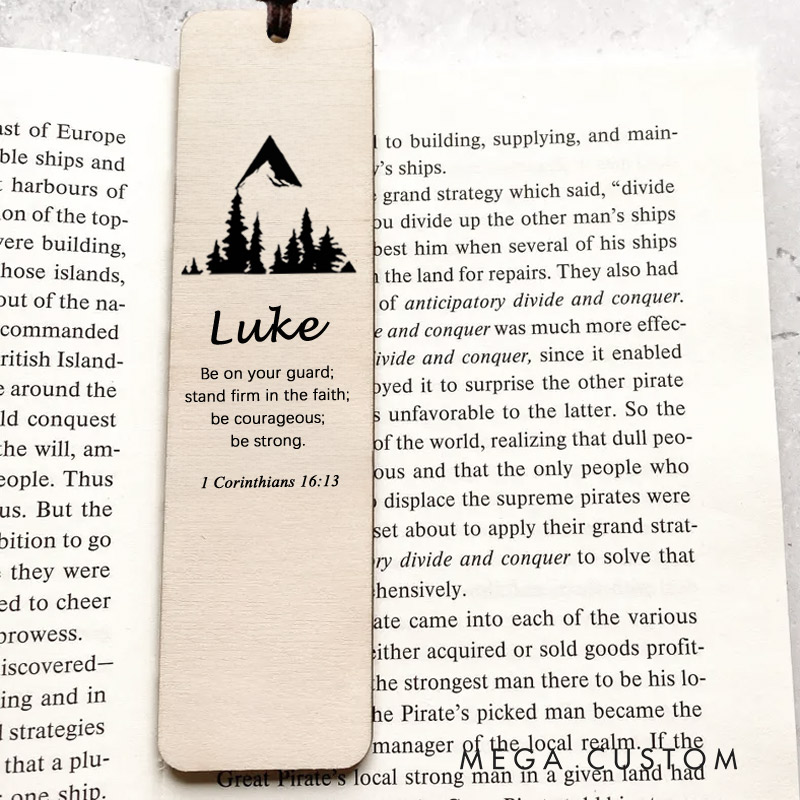 Personalized Wood Christian Bible Verse Bookmark for Best Friend Christian Gift for Birthday Unique Gifts for Religious Christmas Gift Idea
