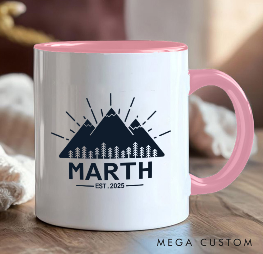 Personalized Mountain Mug Adventure Crazy Camping Hiking Mug Gift for Nature Travel Outdoors Lovers