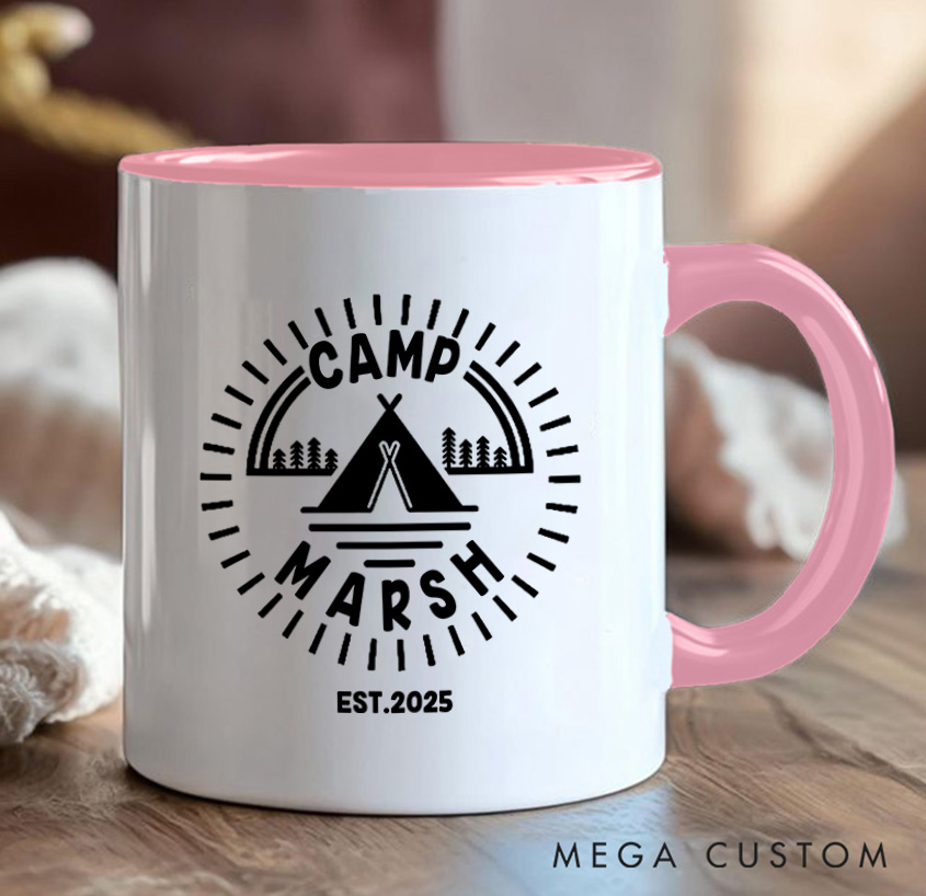 Personalized Adventure Mountain Mug Camping Hiking Mug Gift for Nature Travel Outdoors Lovers