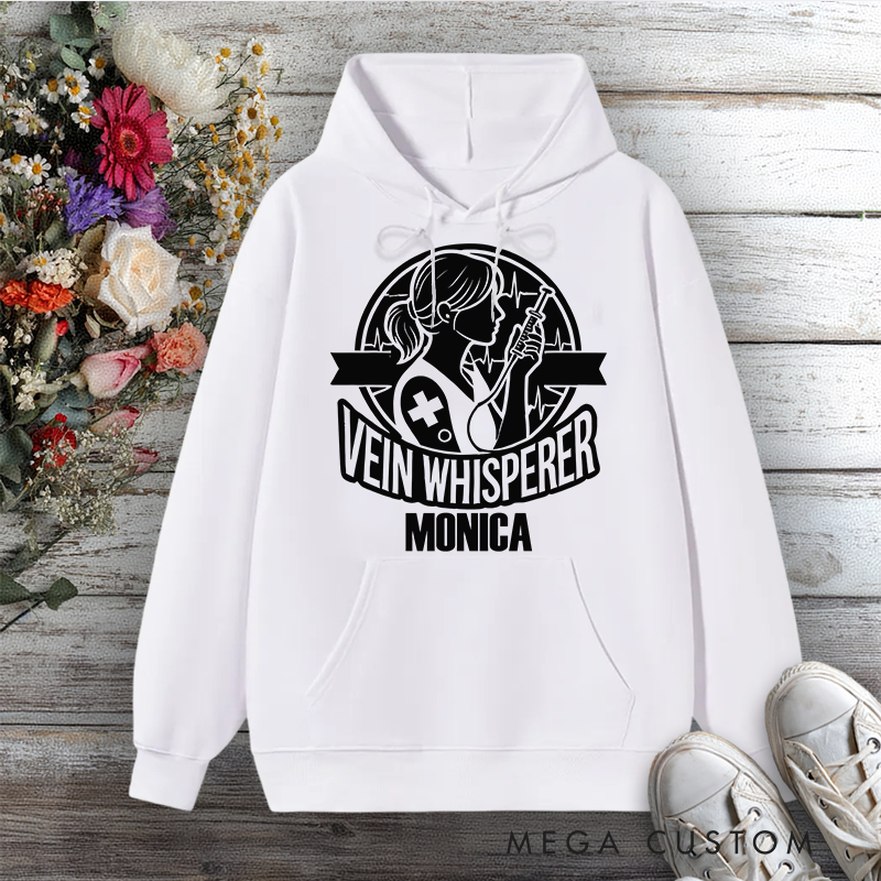 Personalized Hoodies for Nurse Vein Whisperer Nurse Edition Design Hoodies International Nurse Day Gift