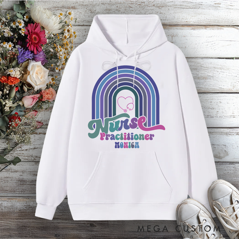 Personalized Hoodies for Nurse Practitioner Care in Every Hue Design Hoodies International Nurse Day Gift