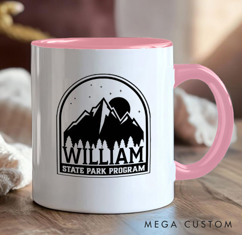 Personalized State Park Program Mug Mountain Adventurers Camping Hiking Mug Gift for Outdoors Nature Lovers