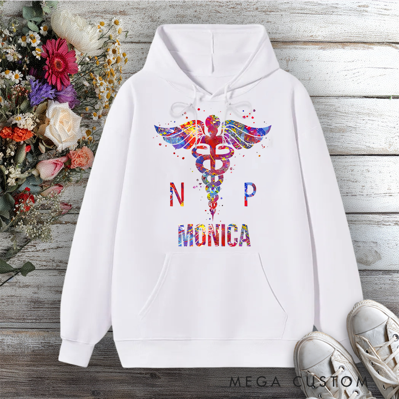 Personalized Hoodies for Nurse Vibrant Nurse Practitioner Design Hoodies International Nurse Day Gift