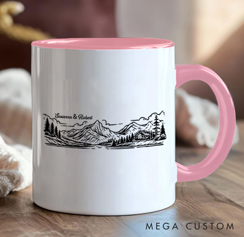 Personalized Carabiner Campfire Mug Camping Mountain Hiking Mug Gift for Outdoors Nature Lovers