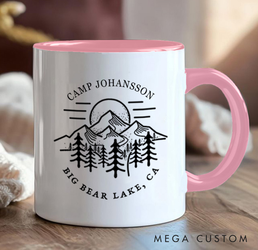 Personalized Hiking Camping Mug Mountain Adventure Mug Gift for Outdoors Nature Lovers