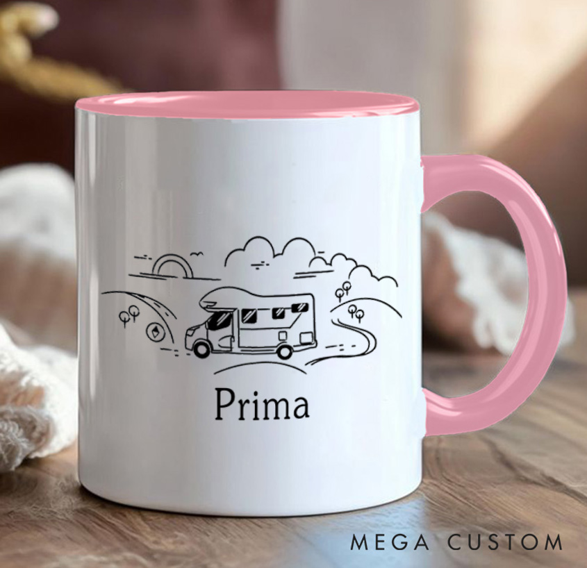 Personalized Camping Hiking Mug Adventure Mountain Mug Gift for Outdoors Travel Lovers