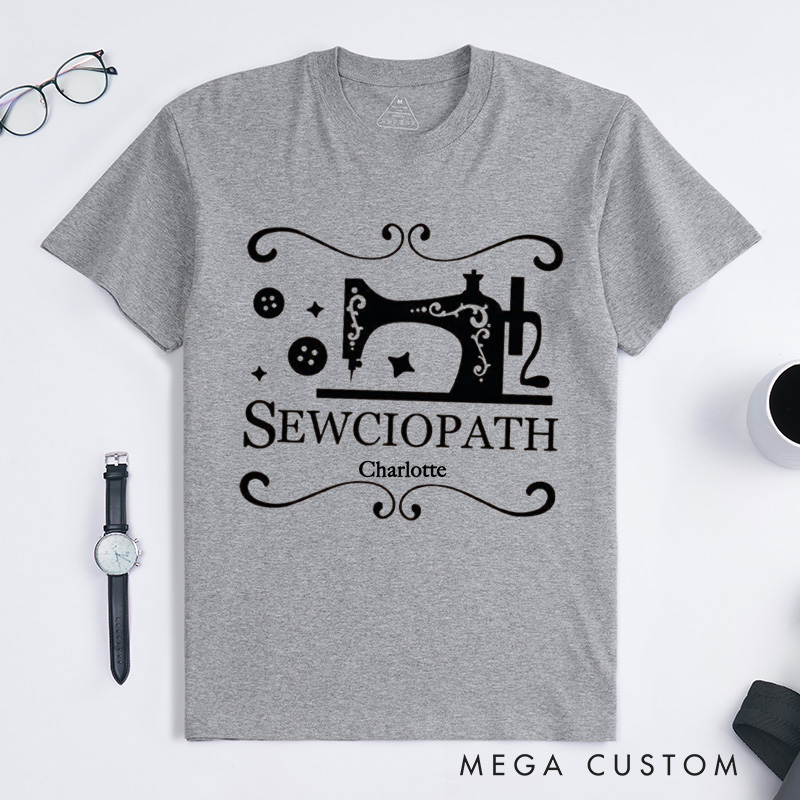 Personalized Sewing Long Sleeve Classic T-Shirts Funny Sew TShirt Women Shirt Shirt for Women Sewing Lover Shirt Quilter Gift