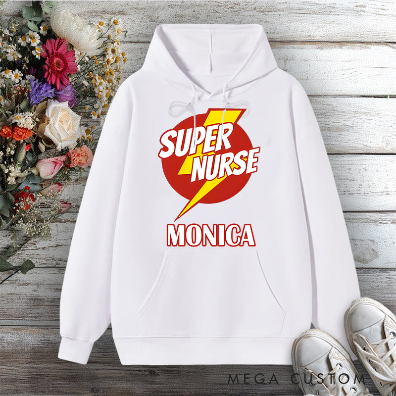 Personalized Hoodies for Nurse Super Nurse Design Hoodies International Nurse Day Gift
