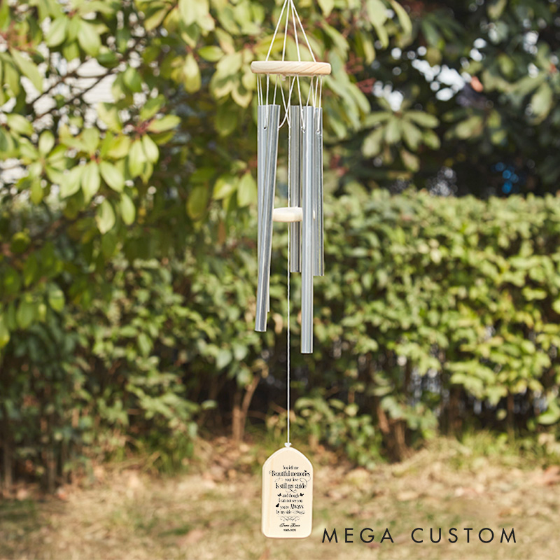 Personalized Memorial Wind Chimes for Loss of Loved One Sympathy Gift In Memory of Wind Chime Funeral Loss Sympathy Remembrance Keepsake Gift