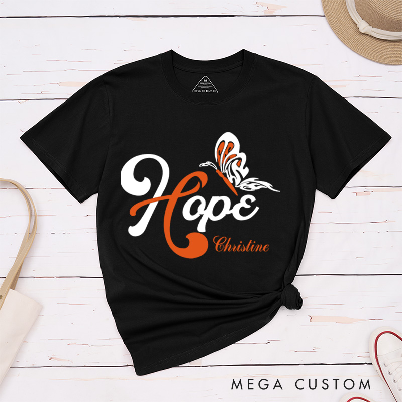 Personalized Kidney Cancer Hope Kidney Awareness T-Shirt