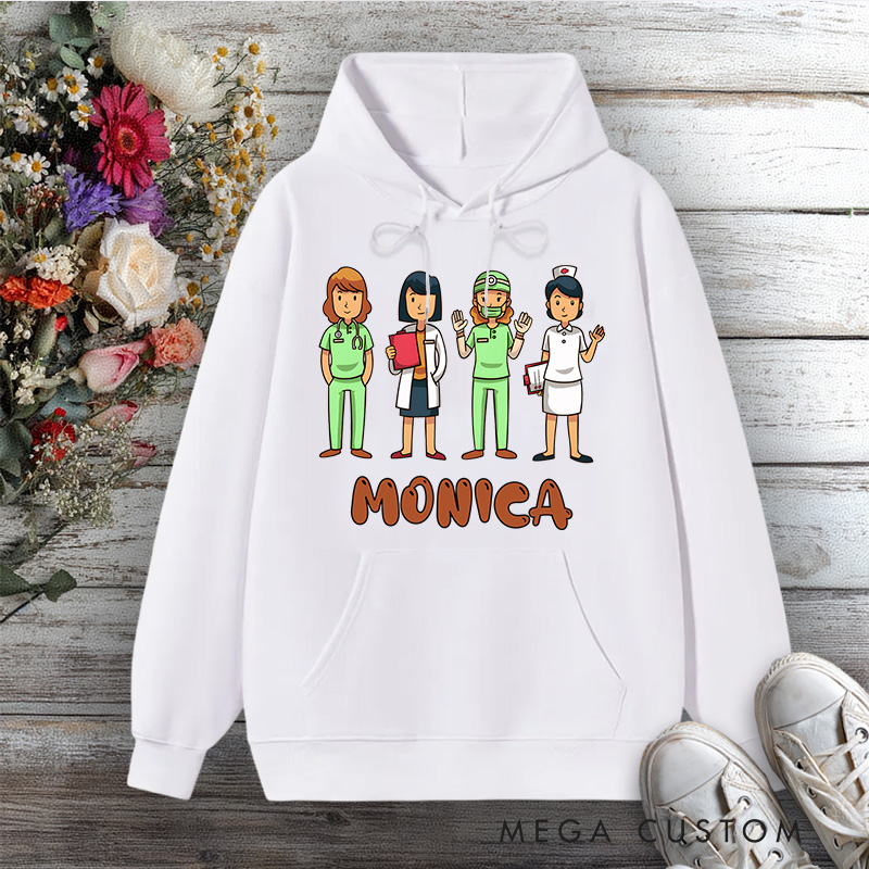 Personalized Hoodies for Nurse Healthcare Heroes Team Design Hoodies International Nurse Day Gift