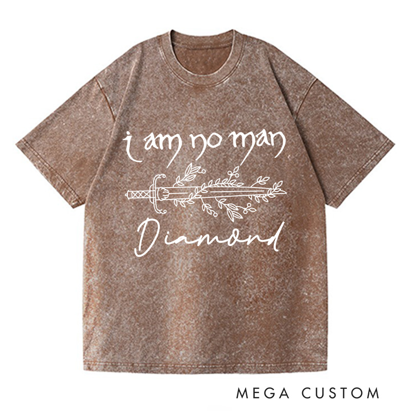 Personalized I Am No Man Washed T-Shirts Reading Fandom Shirt Book Lover Tshirt Literature Shirt Fantasy Book Shirt Fantasy Reader Gift