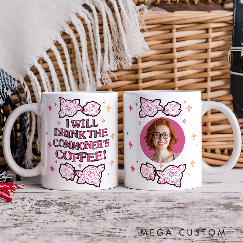 Personalized I Will Drink the Commoner's Coffee Mug Anime Mug Japanese Manga Comic Mug for Anime Lovers