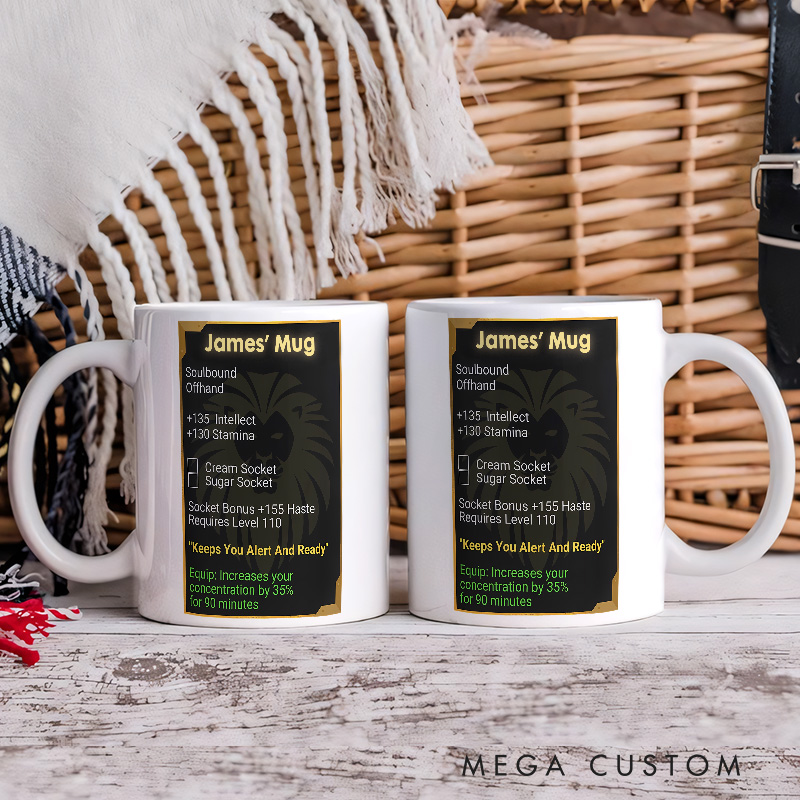 Personalized MMO Legendary Mug Funny Video Game Coffee Mug Geek Gaming Nerd Mug