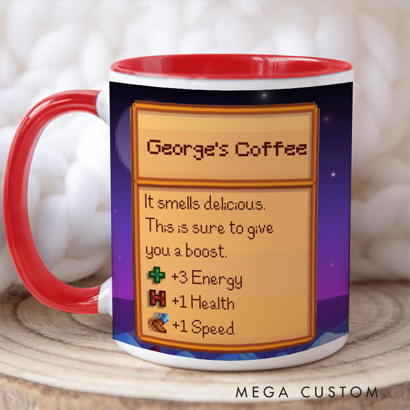 Personalized Valley Night Mug Farming Game Mug Farmer Valley Video Game Mug Gamer Gift Coffee Mug