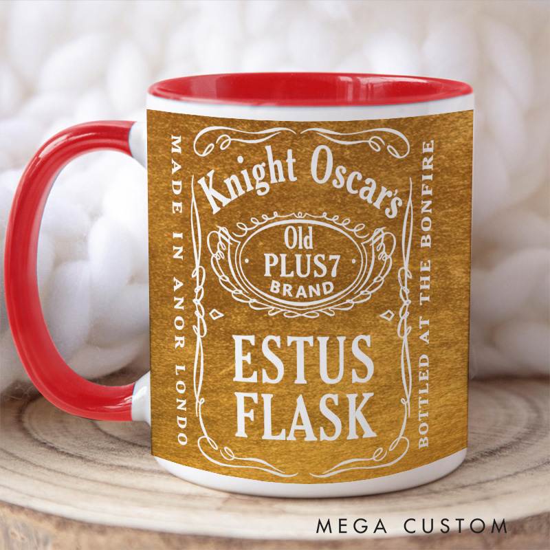 Personalized Estus Flask Coffee Mug Gothic Game Mug Video Game Mug Undead Mug Halloween Gift