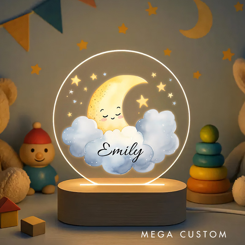 Personalized Baby Fairy Tale Night Light Starry Night Light Nursery Gift