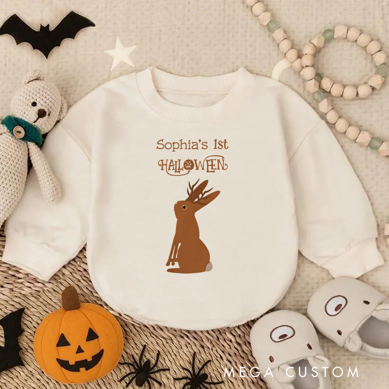 Personalized Halloween Trick or Treat Custom Baby Bodysuit