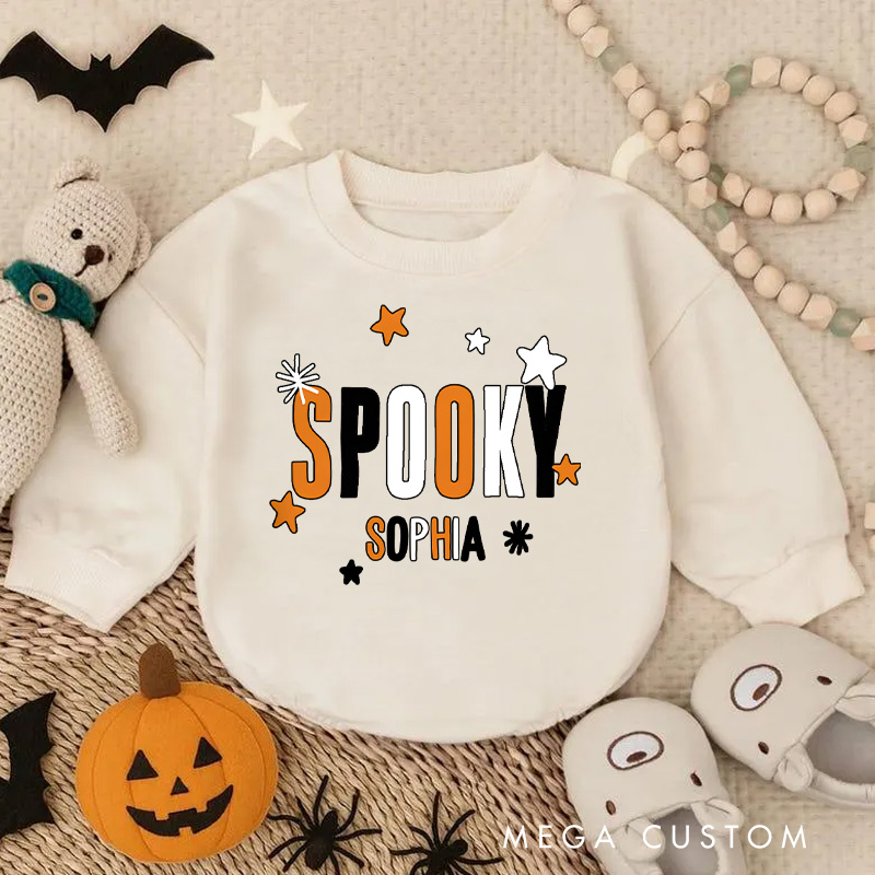 Personalized SPOOKY Kids Halloween Cute Baby Bodysuit