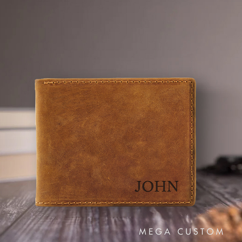 Personalized Bible Verse Leather Bifold Wallet with Multi Pocket Birthday Gift for Christians Confirmation Gift 