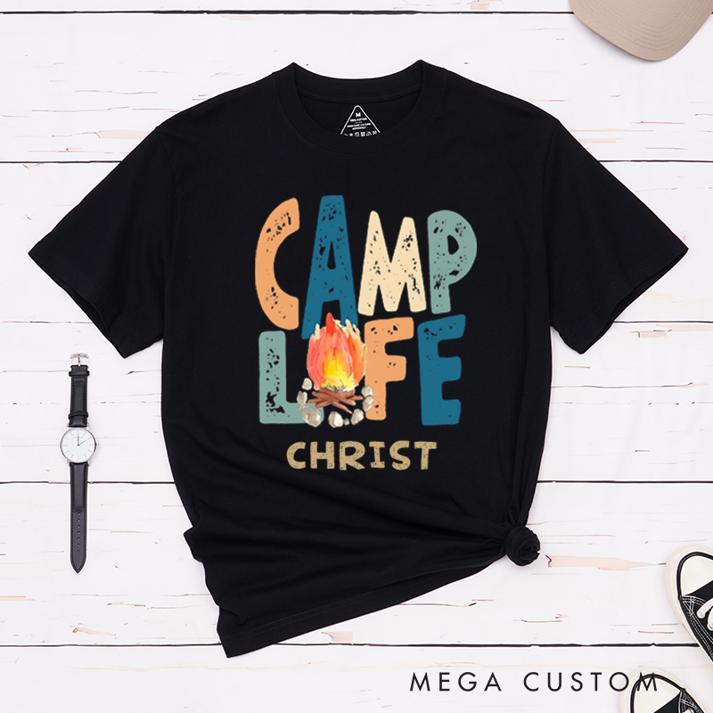 Personalized Camp Life Outdoors T-Shirt Camping Hiking Shirt Travel Adventurers Lovers Gift