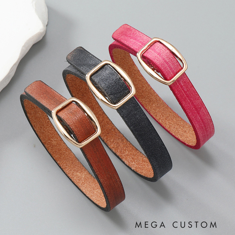 Personalized Scripture Leather Unisex Bracelet Custom Engraved Religious Bible Jesus Jewelry Christian Quote Bible Verse Bracelet Christian Gift