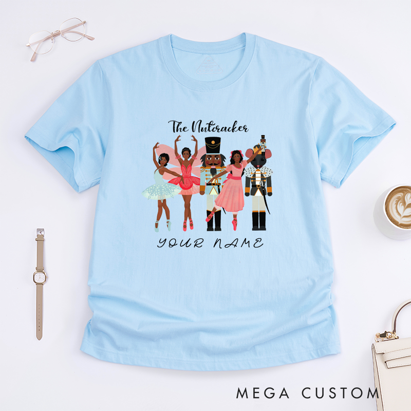 Personalized Ballet T-Shirt Unique Dance Gift Custom Name Tee for Girls Boys Kids Women Man Holiday Performance Present