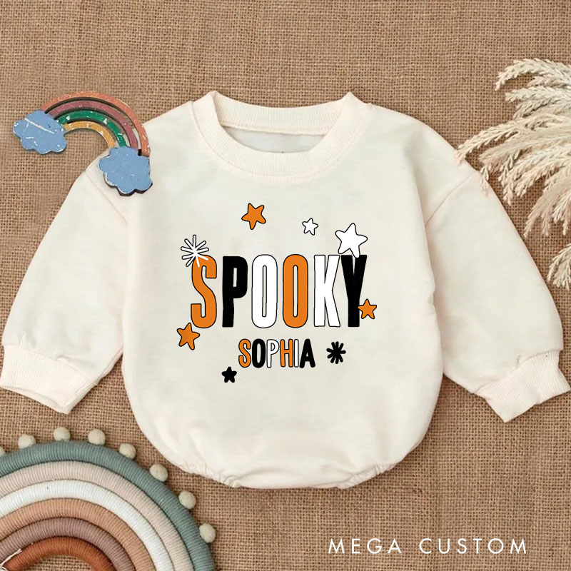 Personalized SPOOKY Kids Halloween Cute Baby Bodysuit