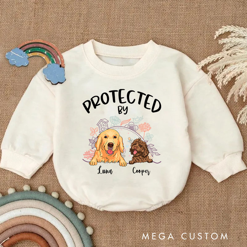 Personalized Adorable Pet Graphic Celebrating Beloved Dogs Baby bodysuit Baby Gift