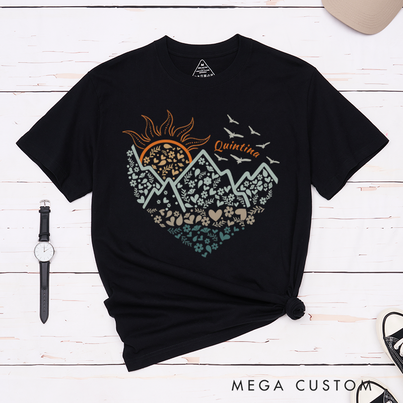 Personalized Adventure Awaits T-Shirt Wanderlust Explore More Tee Outdoors Hiking Enthusiasts Gift