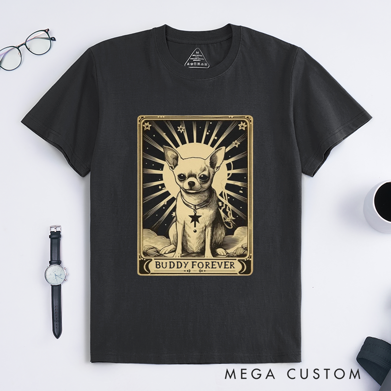 Personalized Tarot Lovers Classic T-Shirts Chihuahua Classic T-Shirts for Pet Lovers Present for Dog Owners or Lovers