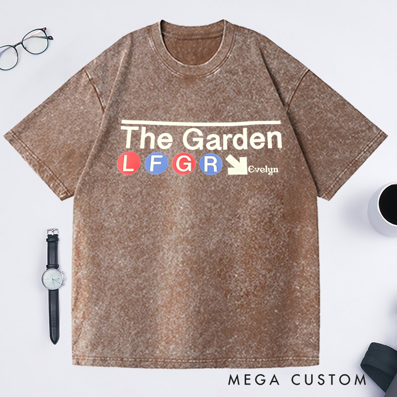 Personalized New York Rangers The Garden Washed T-Shirts Gifts for Gardening Enthusiasts